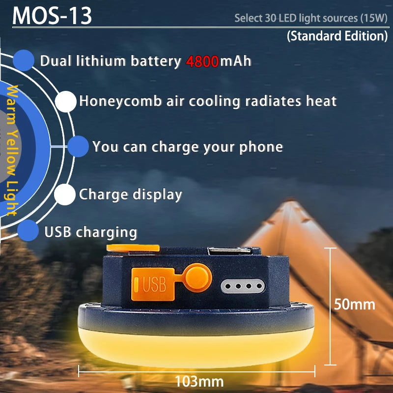 MOSLIGHTING LED Tent Light Rechargeable Lantern - Infinity Drop Co