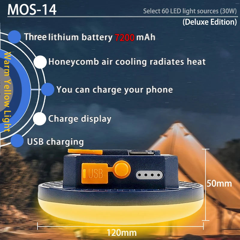 MOSLIGHTING LED Tent Light Rechargeable Lantern - Infinity Drop Co