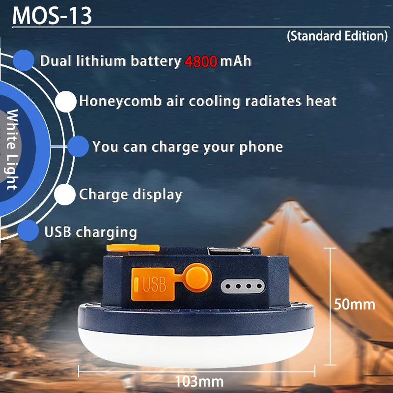 MOSLIGHTING LED Tent Light Rechargeable Lantern - Infinity Drop Co