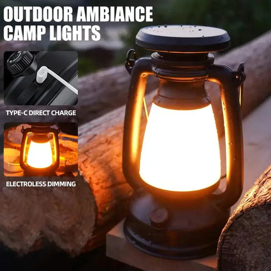 Rechargeable LED Camping Lantern – Compact Outdoor Light for Tents, Trails, and Emergencies - Infinity Drop Co