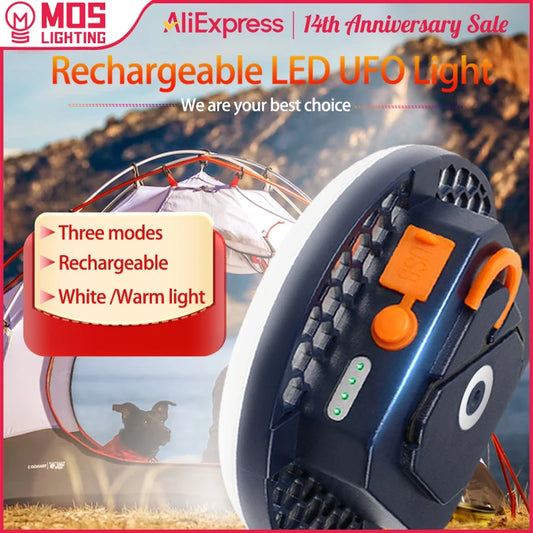 MOSLIGHTING LED Tent Light Rechargeable Lantern - Infinity Drop Co